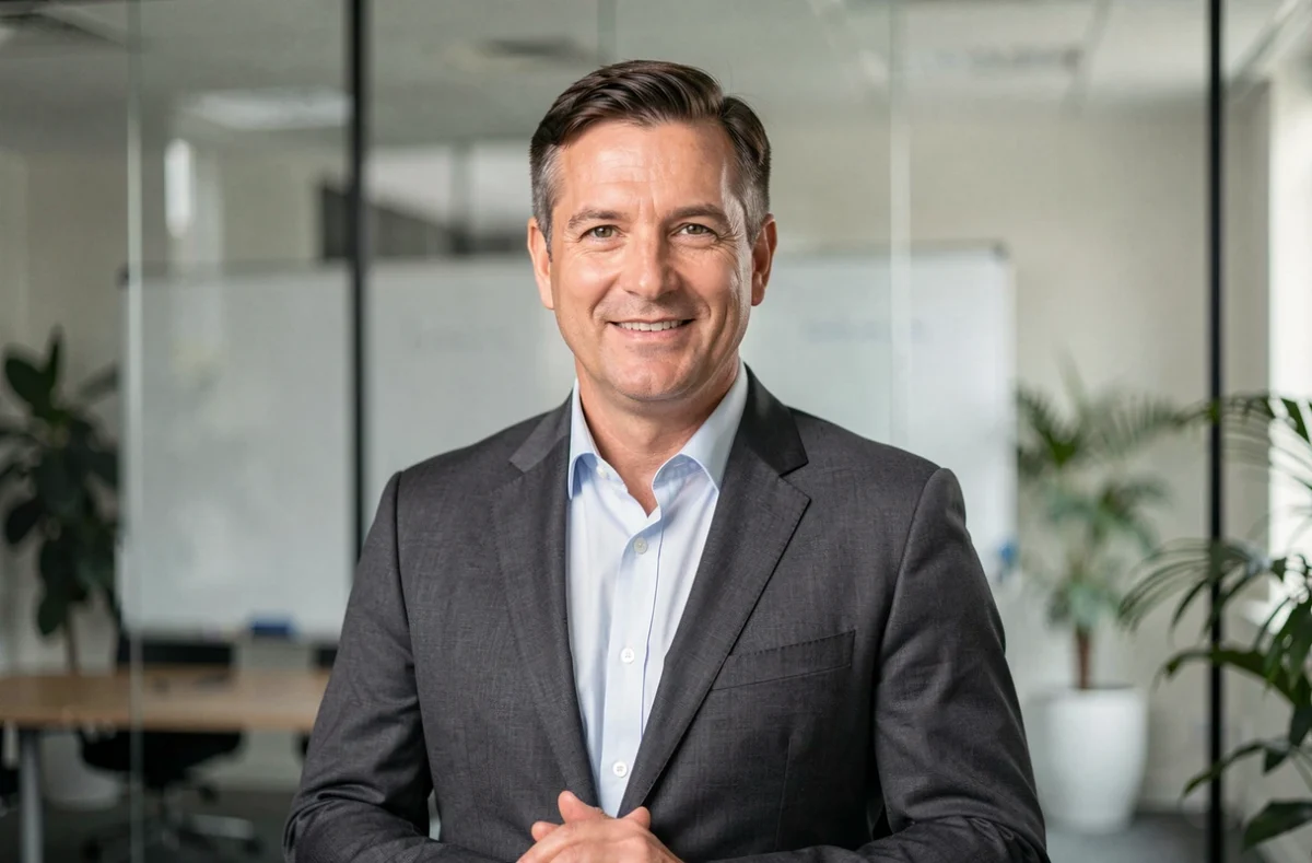 Portrait corporate d'un dirigeant d'entreprise pour une séance photo professionnelle à Paris